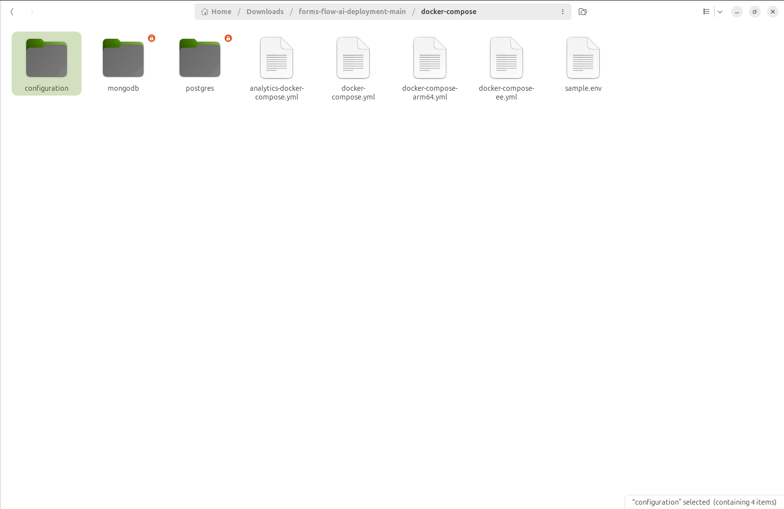 configuration folder