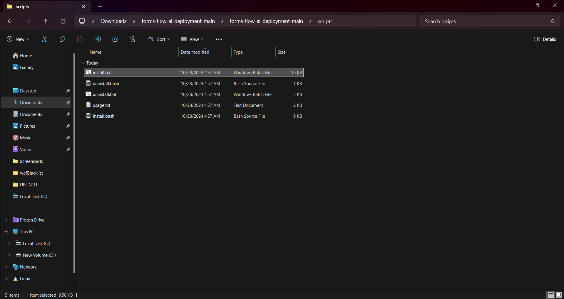 .bat file preview