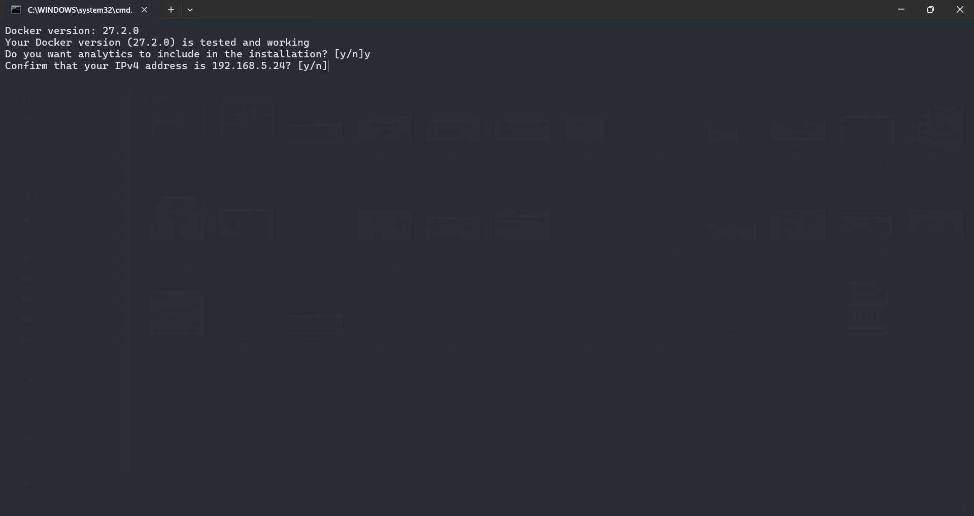 IP Address prompt