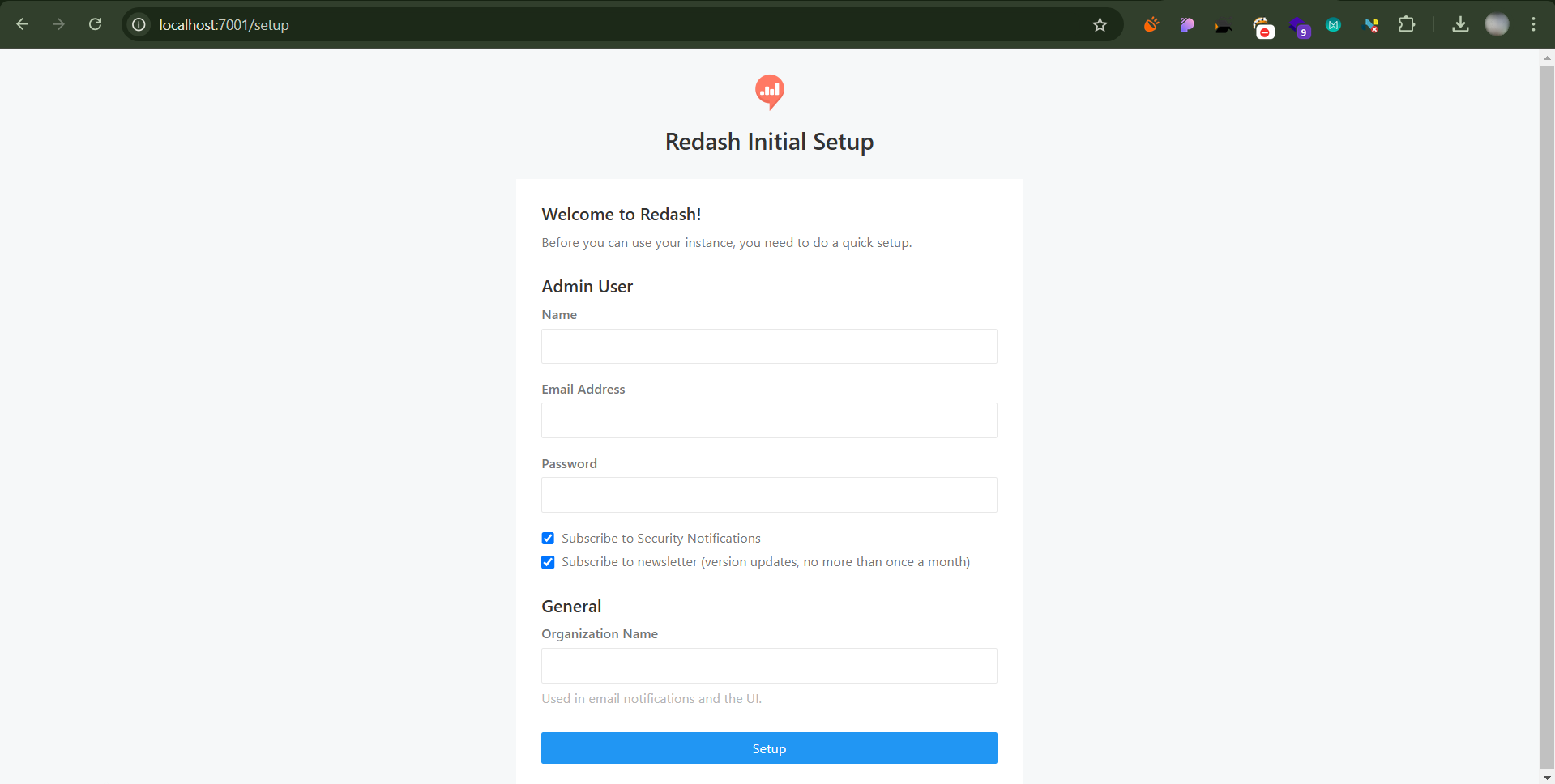 redash landing page